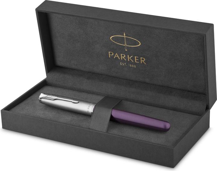 Actual product image Parker Pen Roller Sonnet Metal&Violet C.C. F Geschnenkb. (Violet, 1 x)