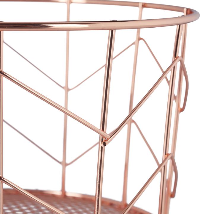 Actual product image Relaxdays Round Wire Mesh Basket (1 x, 22 x 22 x 12.5 cm)