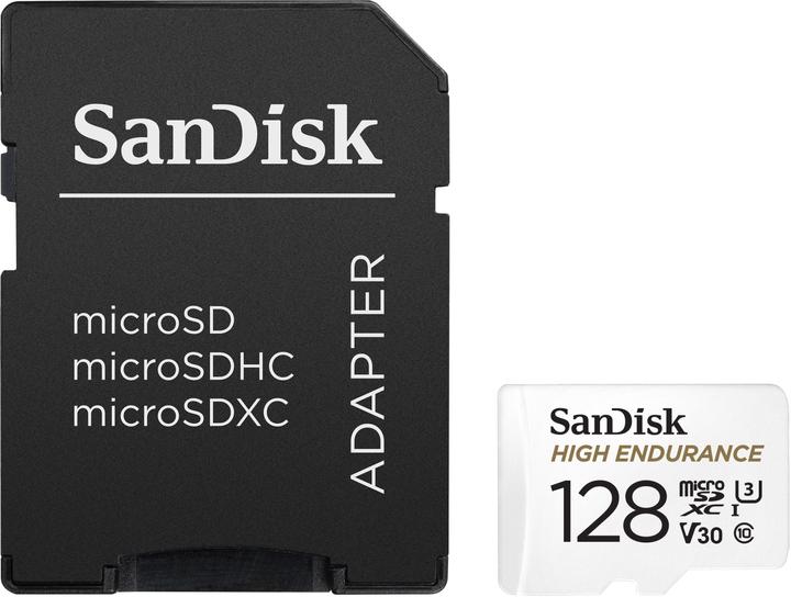 Image du produit SanDisk High Endurance (128 Go, microSDXC, U3, UHS-I)