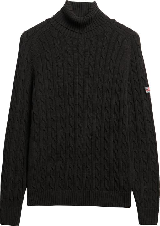 Immagine prodotto Superdry Lässiger Rollkragenpullover mit Zopfmuster (10)
