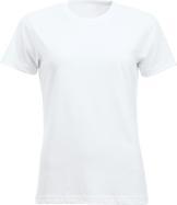 Clique Damen T-Shirt Classic-T 029361, Baumwolle, weiss, Grösse S (S)