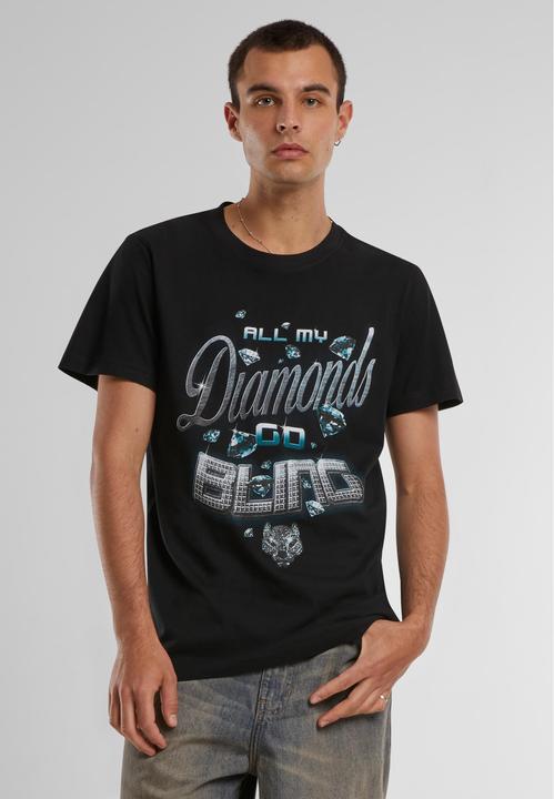 Actual product image Mister Tee Diamonds Go Bling Tee - 89291 (XS)