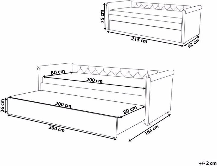 Actual product image Beliani Libourne (80 x 200 cm)