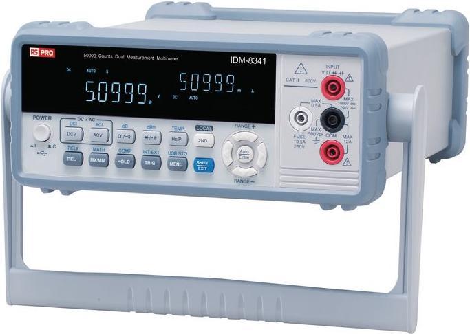 Actual product image Rs Pro Dual measure multimeter,USB (CAT II 600V, CAT III)