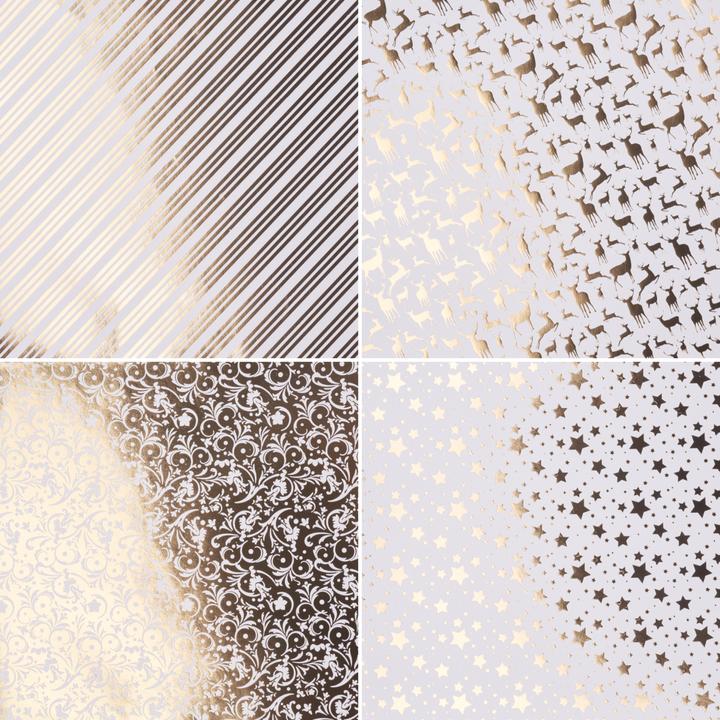 Produktbild Gebrüder Bertels Faltpapier "Golden X-Mas", 15 x 15 cm, 32 Blatt (110 g/m², 32 x)