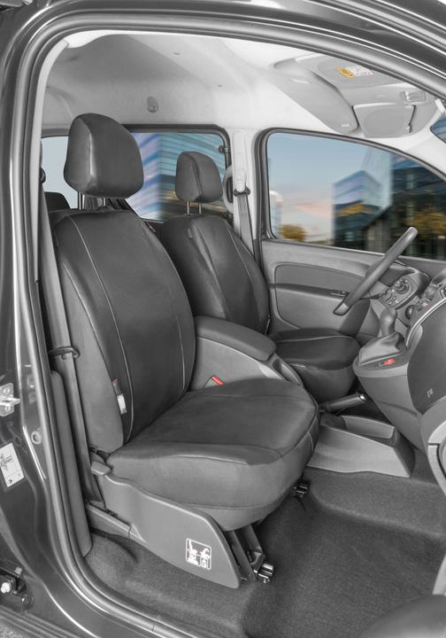 Produktbild Walser Sitzbezüge für Renault Kangoo Typ W vorne zwei Einzelsitze aus Kunstleder BJ 2008 - heute