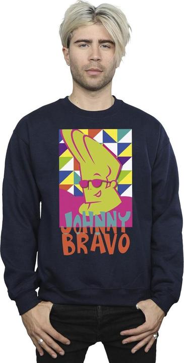 Actual product image Johnny Bravo Mens Multi Triangles Pop Art Sweatshirt (XXL)