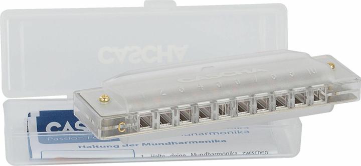Actual product image Fun Blues Harmonica Transparent (incl. hard case and flyer) (Harmonica, Diatonic)