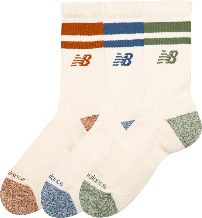 Immagine prodotto New Balance Calzini Active Lifestyle a righe in confezione da 3 (confezione da 3, S)