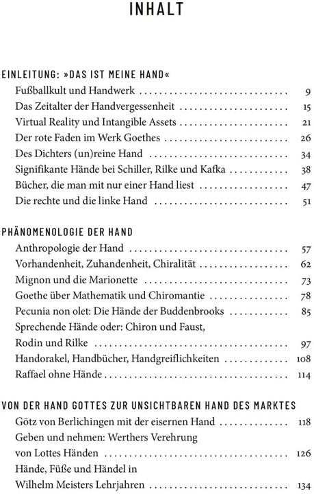 Actual product image Hände (German, Jochen Hörisch, 2021)