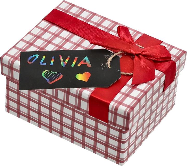 Produktbild Natura Punto 6er-Set Kratzpapier Geschenkanhänger Regenbogen, 11 x 13 x 0,4 cm (Geschenktüte, 6 x)