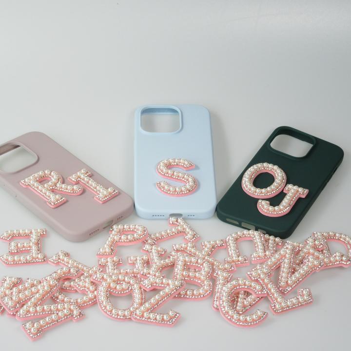 Produktbild PhoneLook Sticker Aufkleber für Handy/Tablet/Computer 3D Pearls Buchstabe R