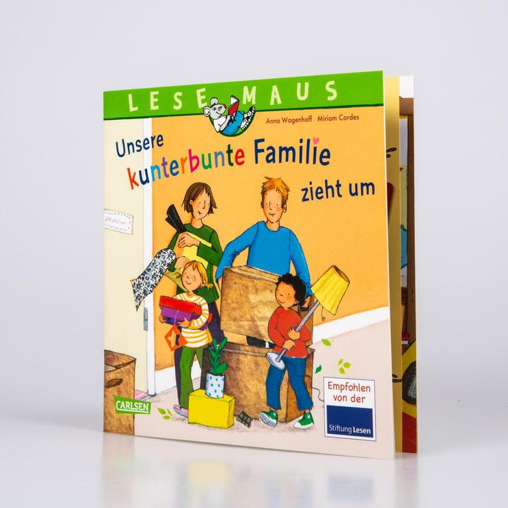 Produktbild LESEMAUS 171: Unsere kunterbunte Familie zieht um (Deutsch, Anna Wagenhoff, 2020)