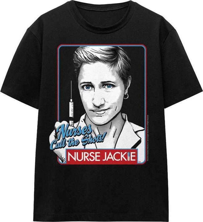 Nurse Jackie Unisex Adult Nurses Call The Shots T-Shirt (XL)