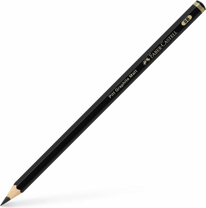 Image du produit Faber-Castell 115208, Pitt Graphit, matt, 8B, Schwarz (8B, 1 x)