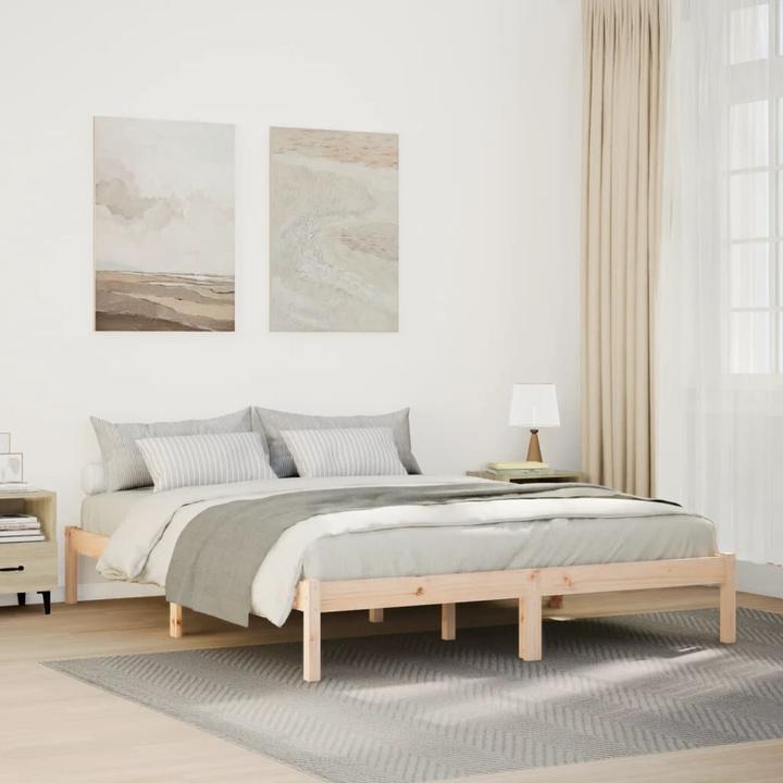 Image du produit VidaXL Bett Extra Lang ohne Matratze 140x210 (140 x 210 cm)