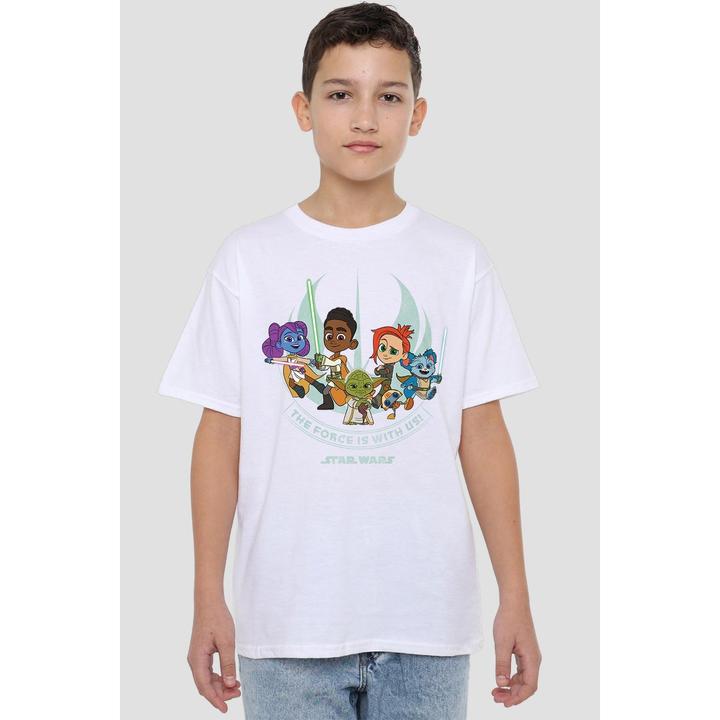 Produktbild Star Wars Young Jedi Adventure The Force Is With Us TShirt (140)