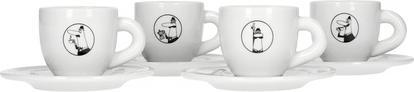 Immagine prodotto Bialetti Y0TZ033 Set di 4 tazze demitasse Carosello (50 ml, 4 x)