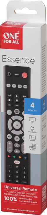 Actual product image One for All Essence Basic 4 (Universal remote control, Infrared)