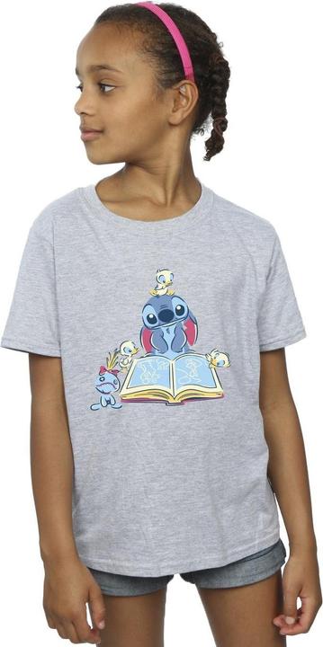 Immagine prodotto Disney Lilo & Stitch Reading A Book Maglietta Ragazze (128)