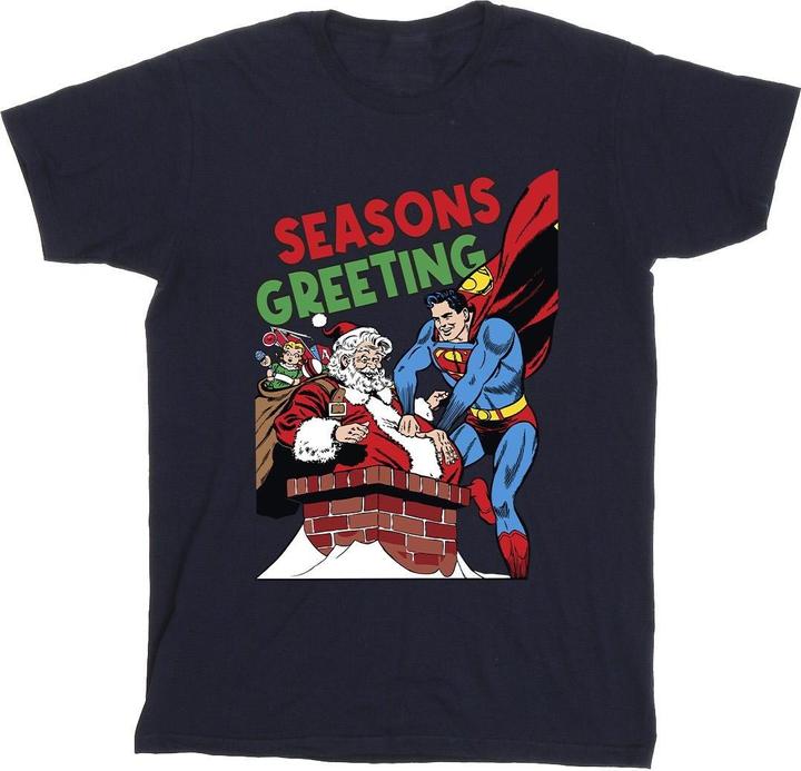 Superman Santa Comic TShirt