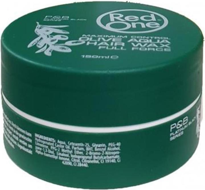 Productafbeelding RedOne Red One Wax - Haarwas - Aqua Haarwas Olijf 150 ml (Haargel, 150 ml)