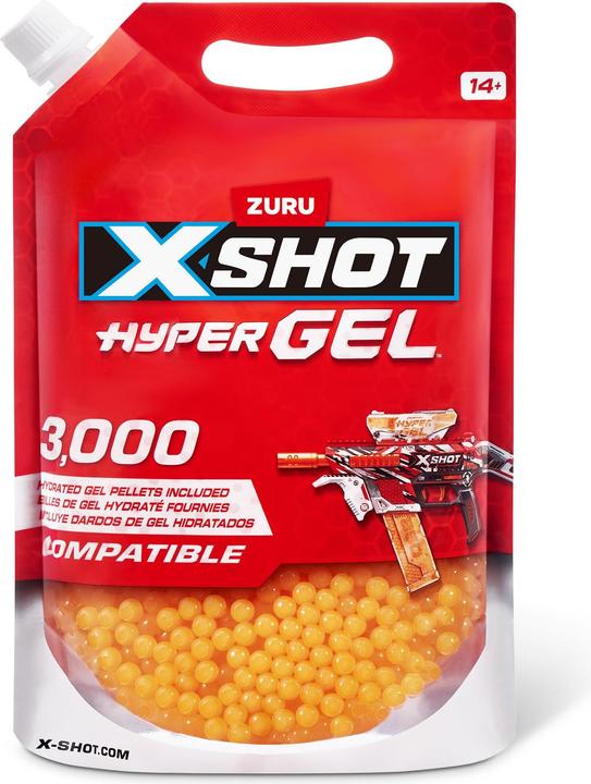 Zuru X-SHOT Hyper Gel Nachfüllpackung 3.000 Gel-Kugeln - EN71