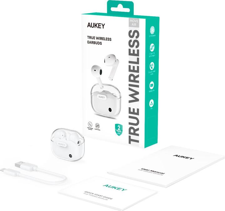 Actual product image Aukey Portable True Wireless Earbuds (4 h, Wireless)