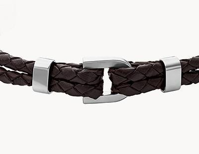 Actual product image Fossil Vintage Casual (18 cm, Stainless steel, Leather)