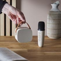 Actual product image Party karaoke design speaker and microphone