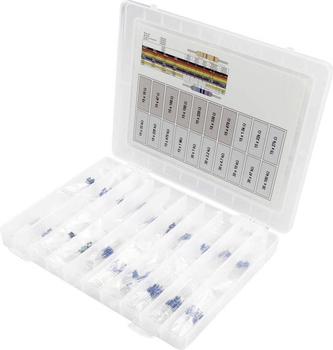 Actual product image Tru Components Praktiker assortment layer resistors