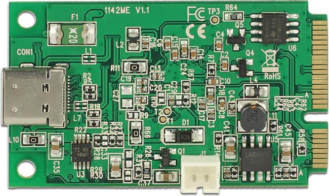 Image du produit Delock Mini PCIe I/O PCIe full size 1 x USB Type-C™ 3.1 Gen 2 femelle