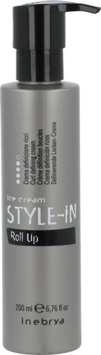 Image du produit Inebrya Style-In Roll Up Curl Defying Cream - Crème pour cheveux bouclés et ondulés (200 ml, Shampoing liquide)
