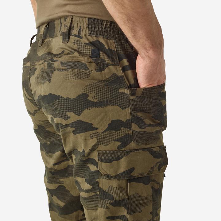Produktbild Solognac Jagdhose Steppe 500 Cargo strapazierfähig Camouflage braun (M)
