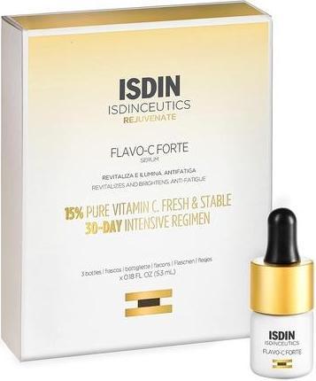 Actual product image Isdin Isdinceutics Rejuvenate Flavo c Forte Serum 3x5 3ml (16 ml)