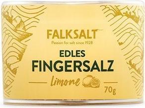 Actual product image Falksalt fine finger salt, salt flakes lime (lemon), 70g (70 g)