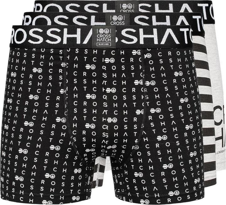 Produktbild Crosshatch Gridline Boxershorts (3erPack) (M, 3er Pack)