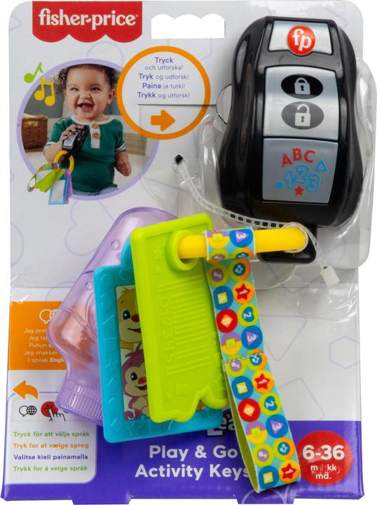 Actual product image Fisher-Price Laugh & Learn Play & Go Activity Keys (Finnish, English, Norwegian, Swedish, Danish)