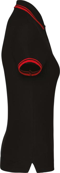 Kariban Polo-Shirt, gestreift, Damen
