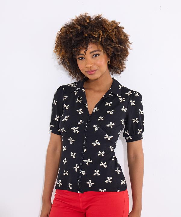 Produktbild Joe Browns Bow Print Jersey Top (36)