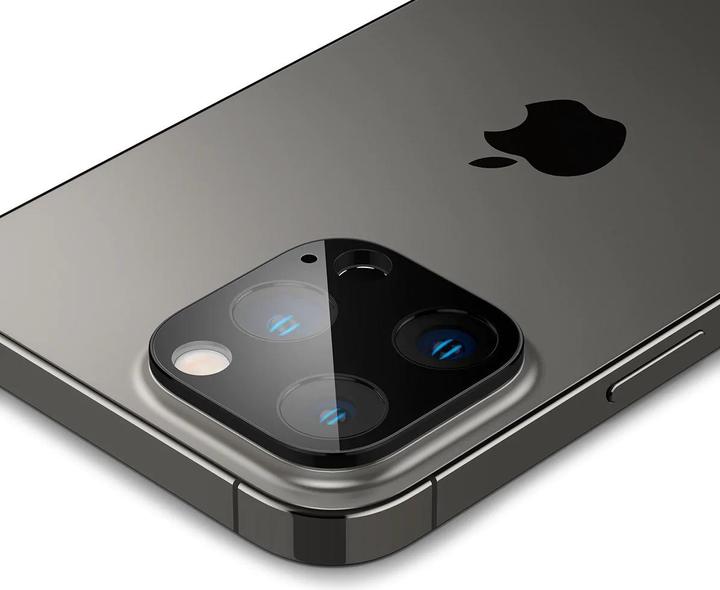 Produktbild Spigen Optik.Tr Camera iPhone 14 Pro/14 Pro Max Lens 2szt./2pcs czarny/black AGL05273 (2 Stück, Apple iPhone 11 Pro)
