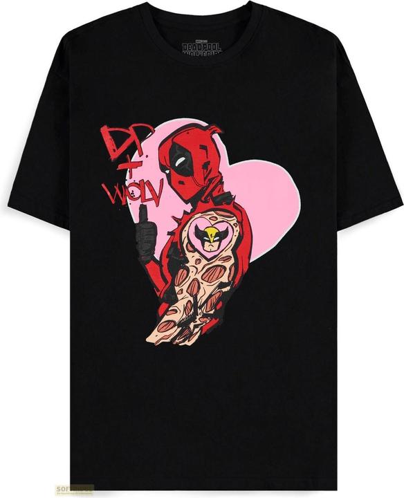 Difuzed Deadpool - I Heart You - Men's Short Sleeved T-shirt - L (L)
