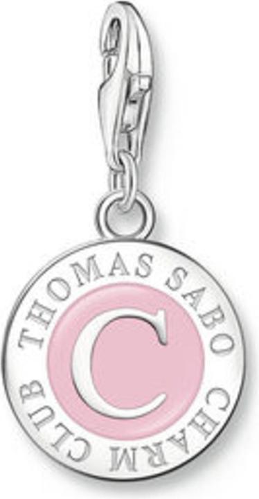 Immagine prodotto Thomas Sabo Membro Charm rosa Charmista Coin argento (Argento 925, Smalto)