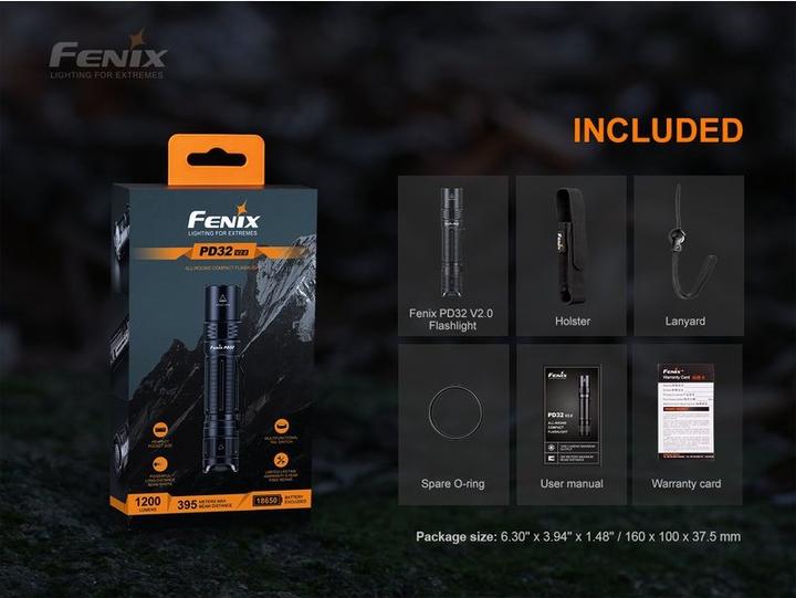Produktbild Fenix PD32 V2.0 (12.94 cm, 1200 lm)