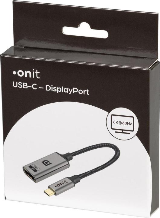Produktbild Onit Adapter USB Type-C - DisplayPort (USB Typ-C, 12 cm)