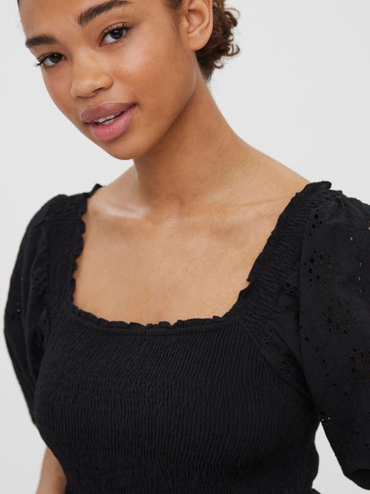 Produktbild Vero Moda Gesmoktes Broderie Anglaise Minikleid (XS)