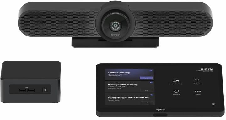 Actual product image Logitech Small Room+TAP+MeetUp+Intel NUC for MTR Teams