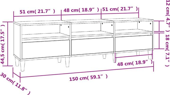 Produktbild VidaXL Jakobe (150 x 30 x 44.5 cm)