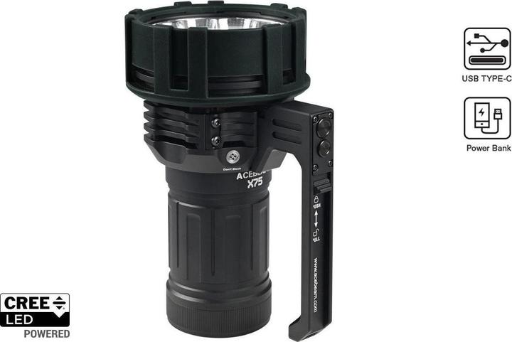 Produktbild AceBeam X75 XHP70.2 HD (17.60 cm, 80000 lm)