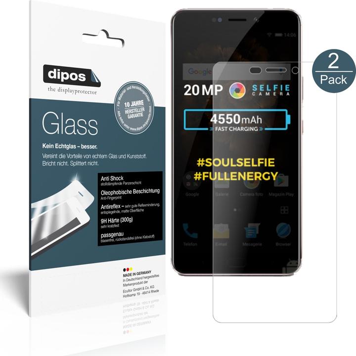 Produktbild Dipos Displayschutz Anti-Shock (2 Stück, Allview X4 Soul Xtreme)